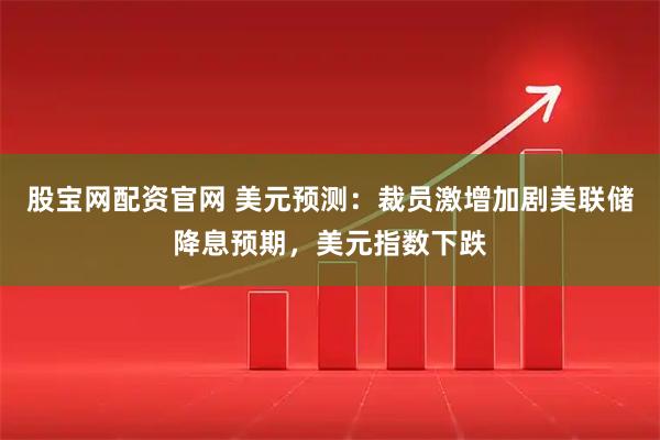 股宝网配资官网 美元预测：裁员激增加剧美联储降息预期，美元指数下跌