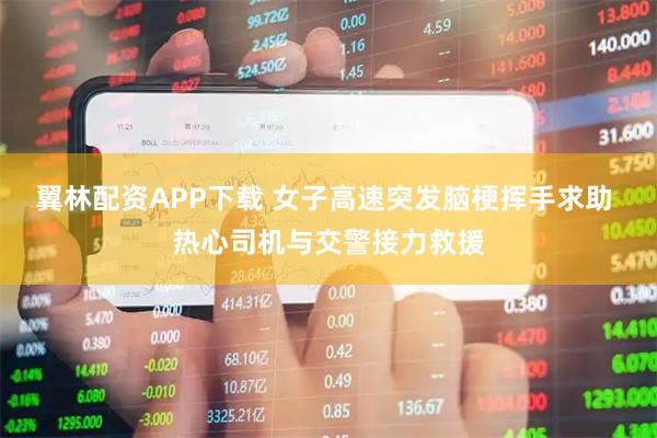 翼林配资APP下载 女子高速突发脑梗挥手求助 热心司机与交警接力救援