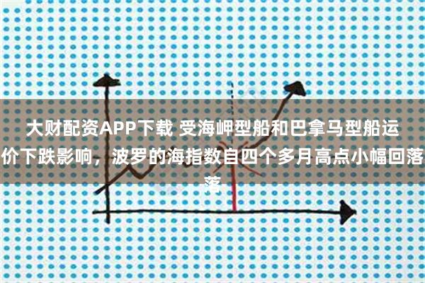 大财配资APP下载 受海岬型船和巴拿马型船运价下跌影响，波罗的海指数自四个多月高点小幅回落